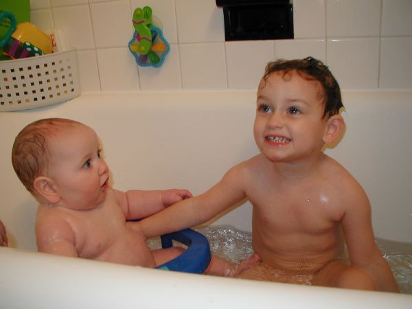 Babies' First Bath (Together)